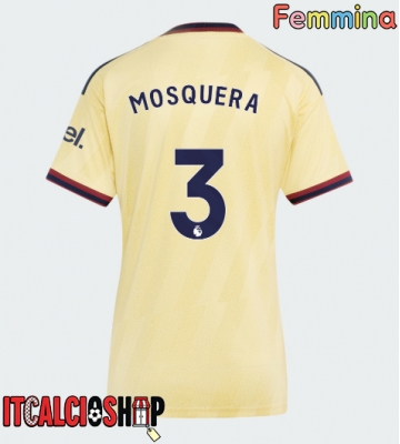 Arsenal Cristhian Mosquera #3 Terza Maglia Femmina 2026-27 Manica Corta